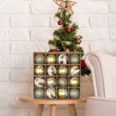 16pcs 6cm Christmas Decoration Balls Tree Hanging Ball Home Ornament (G)
