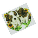 11CT Love Dogs Stamped Cross Stitch Kit Handmade Needlework Home Decor