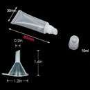 50pcs 10ml Lip Gloss Tubes Clear Empty Containers Refillable Balm Soft Tube DIY