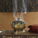 Buddha Incense Burner Lotus Flower Incense Holder Handmade Censer For Buddh G4I5