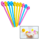 10x Silicone Food Bag Sealing Ties Pocket Clip Beam Port Cable Twist Tie Zi S8M2