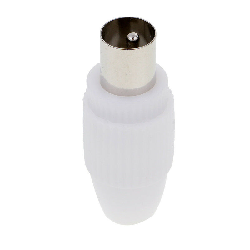 10pcs RF Male Connector Plug Adapter for Coaxial Coax Cable TV Aerial