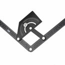 0-180 Degree Angle Finder Marking Gauge Multifunction Protractor Measuring Ruler