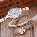 Fashion Luxury Rhinestone Bracelet Women Top Quartz Casual Watch White A