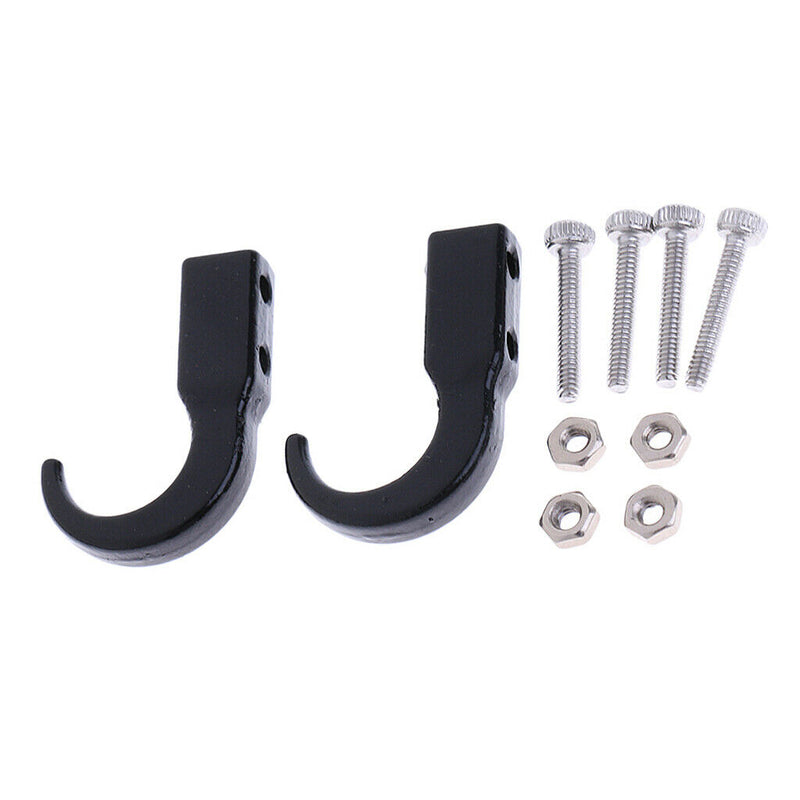 Black Metal Trailer Winch Tow Hooks for 1/10 RC4WD D90 Remote Control Buggy