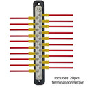 Marine Boat 20 Gang Fuse Terminal Block Ground Junction Distribution Block