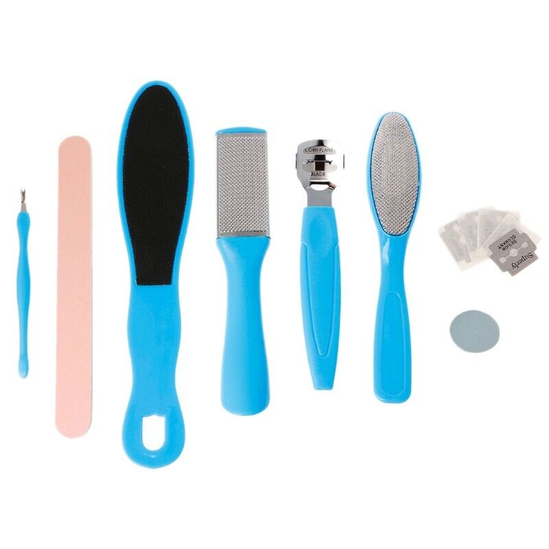 8Pcs/Set Professional Pedicure Tools Exfoliating Prevent Dead Skin Manicure G4B2