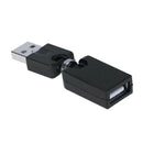 360 Degree Rotary Knob USB2.0 Male to USB2.0 Female Converter Adapter