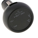 3 in 1 Digital LED car Voltmeter Thermometer Auto Car USB Charger 12V 24V