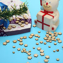 100pcs Mix Size Wood Plum Blossoms Flower Button DIY Sewing Scrapbook Decor A