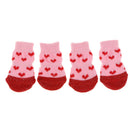 8Pcs Practical and Beautiful Cotton Dog Feet Protection with Rubber