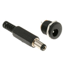 5.5mm X 2.1mm Male And Female Solder DC Power Barrel Tip Plug Jack Adapter