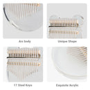 Transparent Kalimba Acrylic 17 Keys with Tuning Hammer and Case for Beginners