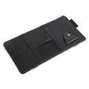 Car Sun Visor Organizer Holder Bag with Zipper for Glasses Phone (Black) A
