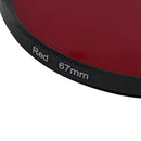 67 mm full red filter, 67 mm filter threaded camera lens U9Z8