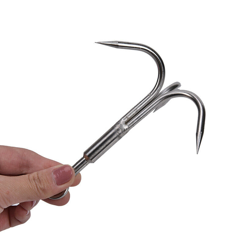1pc 3 Claws Grappling Hook Climbing Survival Carabiner Tool Stainless SNWG`US