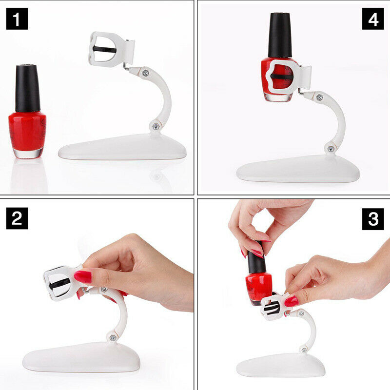 Adjustable Nail Polish Bottle Display Stand Tilt Nail Varnish Clip Manicure P2O6