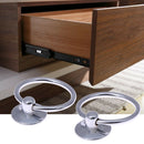 2 X High Quality Round Pull Ring Metal Stainless Steel Handle Drawer Handle