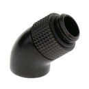 G1/4'' Thread 45Degree Rotary PC Water Cooling Tube Connector Fitting Black