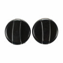 Plastic Gas Stove Cooker Control Knobs 2 PCS Black G6X4