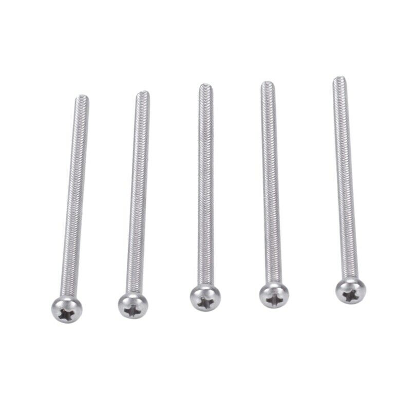 M3 x 60mm 304 Stainless Steel Phillips Pan Head Screws Bolt 60pcs