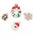 19 pcs Metal Alloy Mixed Christmas Charms Set Jewellery Pendants Decor Well FT