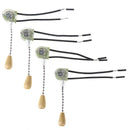 4pcs Wall Light Pull Switch Home Ceiling Fan Lamp Universal Pull Chain Swi  J.AU