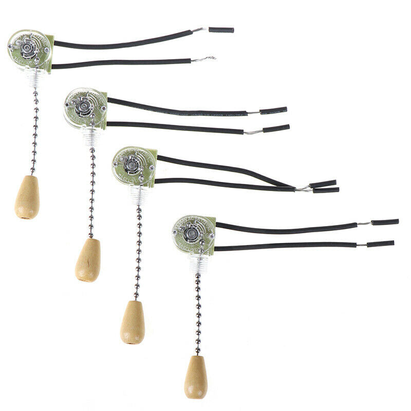 4pcs Wall Light Pull Switch Home Ceiling Fan Lamp Universal Pull Chain Swi  J.AU