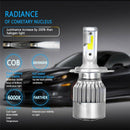 2PCS COB H4 C6 10800LM 36W LED Car Headlight Kit Hi/Lo Turbo Light Bulbs 6000Jâ„–[