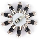 10pcs RG6 Coax Cable Compression Connector F Type Foxtel Approved Pop LJ