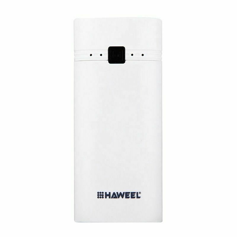 Haweel DIY 2x18650 Battery Portable 5600mAh Power Bank Box Shell with USB O J2X3
