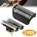2PCS for BRAUN Combi Pack 30B 310 330 Shaver Shear Head Blade & Blade Block