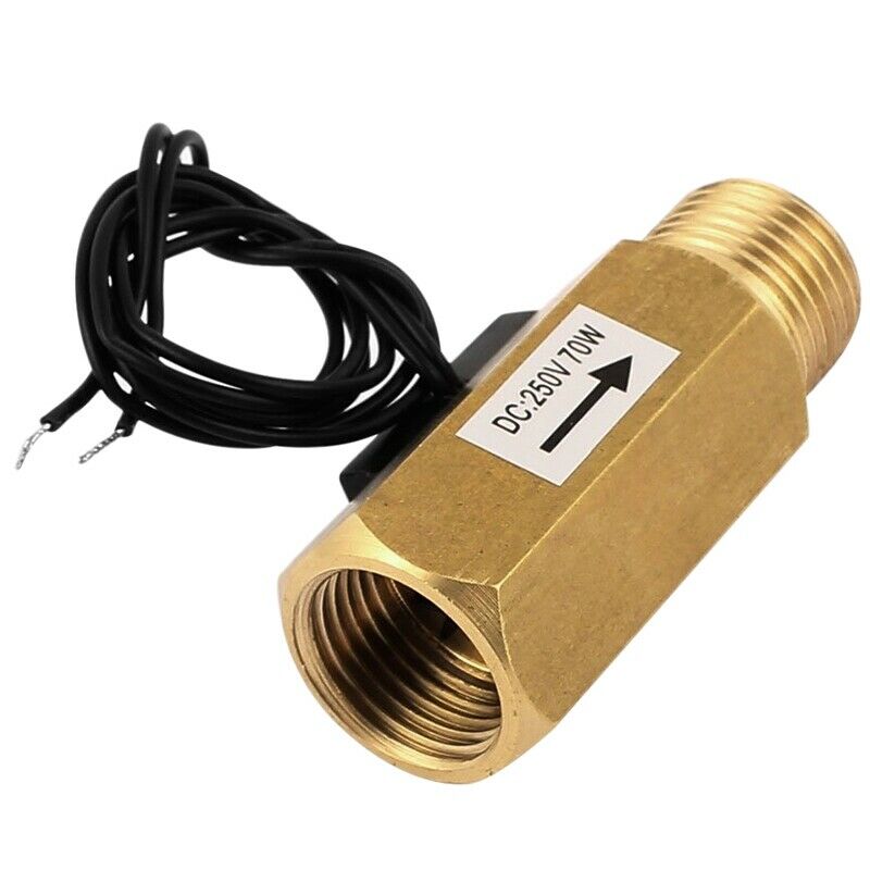 G1/2 Inch Thread Liquid Water Flow Switch Flowmeter Fluidmeter 1.2-12L/Min  K9Z2