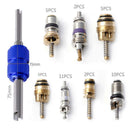 Copper Auto AC Air Conditioning Schrader Valve Cores Remover Universal Tool Kit