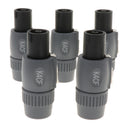5 Pieces 71mm 4-Pin Audio Cable Plug Sockets For K4CF Ohm Connector