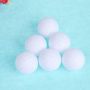 6pcs Golf Practice Balls Plastic Hollow Out Sports White Round Golf Balls