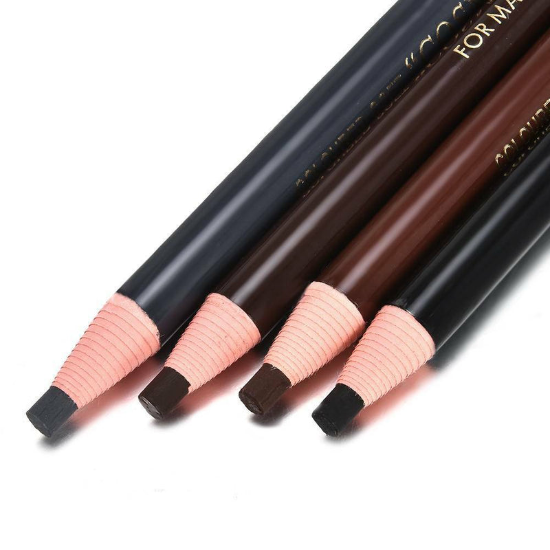 4pcs/set Microblading Tattoo Eyebrow Pencil Long Lasting Eye Brow Makeup Pencil