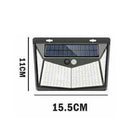 208 LED Waterproof Solar Power PIR Motion Sensor Wall Garden Lamp Light New X8R3