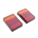 MagiDeal 2pcs 12V 8 Led Tail Light Rear Rear Signal Lamp Trailer Truck
