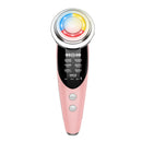 7 Modes LED Photon Ultrasound Ion RF Electroporation Beauty Device (Pink)