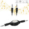 3.5mm Car AUX Music Line Cable Cord Retractable for Tablet Cellphone MP3/4/5 New
