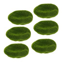 Pack of 6pcs Handmade Grass Land Stone Shape Plant Artificial Turf 8cm