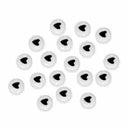 50Pcs Useful Acrylic Heart Love Coin Round Flat Spacer Beads 7mm S3C8 O6L0 Y3A1