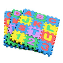 Colorful Alphabet And Numbers Foam Puzzle Play Mat 36