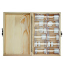 12Pcs Transparent Round Commemorative Coin Bottle Tube  W/ Box Kit