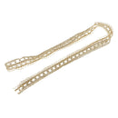 1 Yard Metallic Embroidered Venise Lace Trim Bridal Wedding Dress Belts 15mm