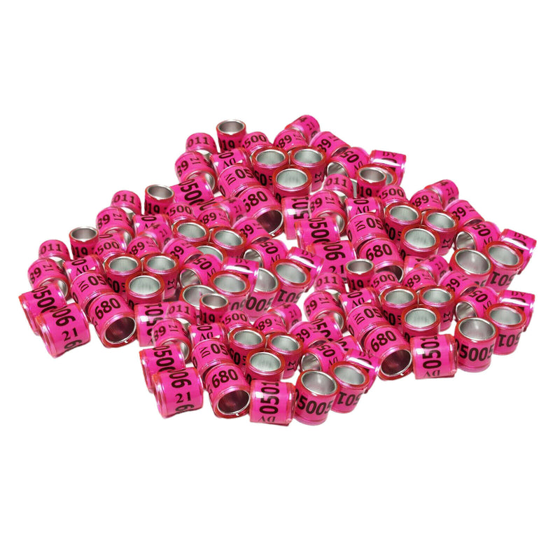 Set of 400 2021 Aluminium Dove Racing Pigeon Leg Rings Bands 8mm Multicolor