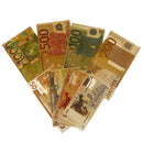 7pcs/set Euro banknote goldfoil paper money crafts collection banknote currencyME