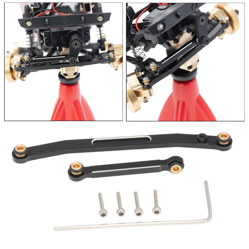 1/24 Aluminum Alloy Steering Rod Tie Links for Axial SCX24 90081 Crawler Car
