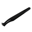 Curved Tip Plastic Black Anti-static Tweezers Repair Tool